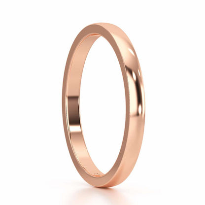 Serene Spark Stackable Silver Ring - Rose Gold - Image 4