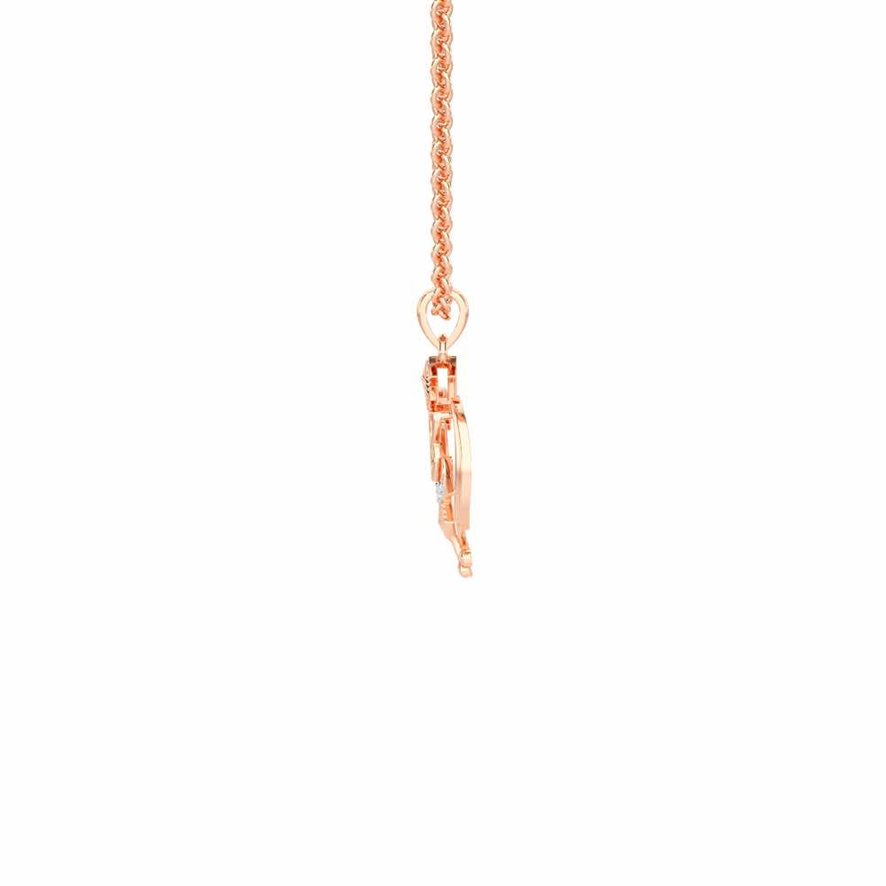 Onkar Light Silver Pendant - Rose Gold - Image 4