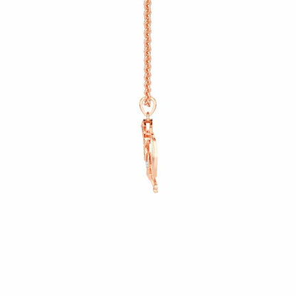 Onkar Light Silver Pendant - Rose Gold - Image 4