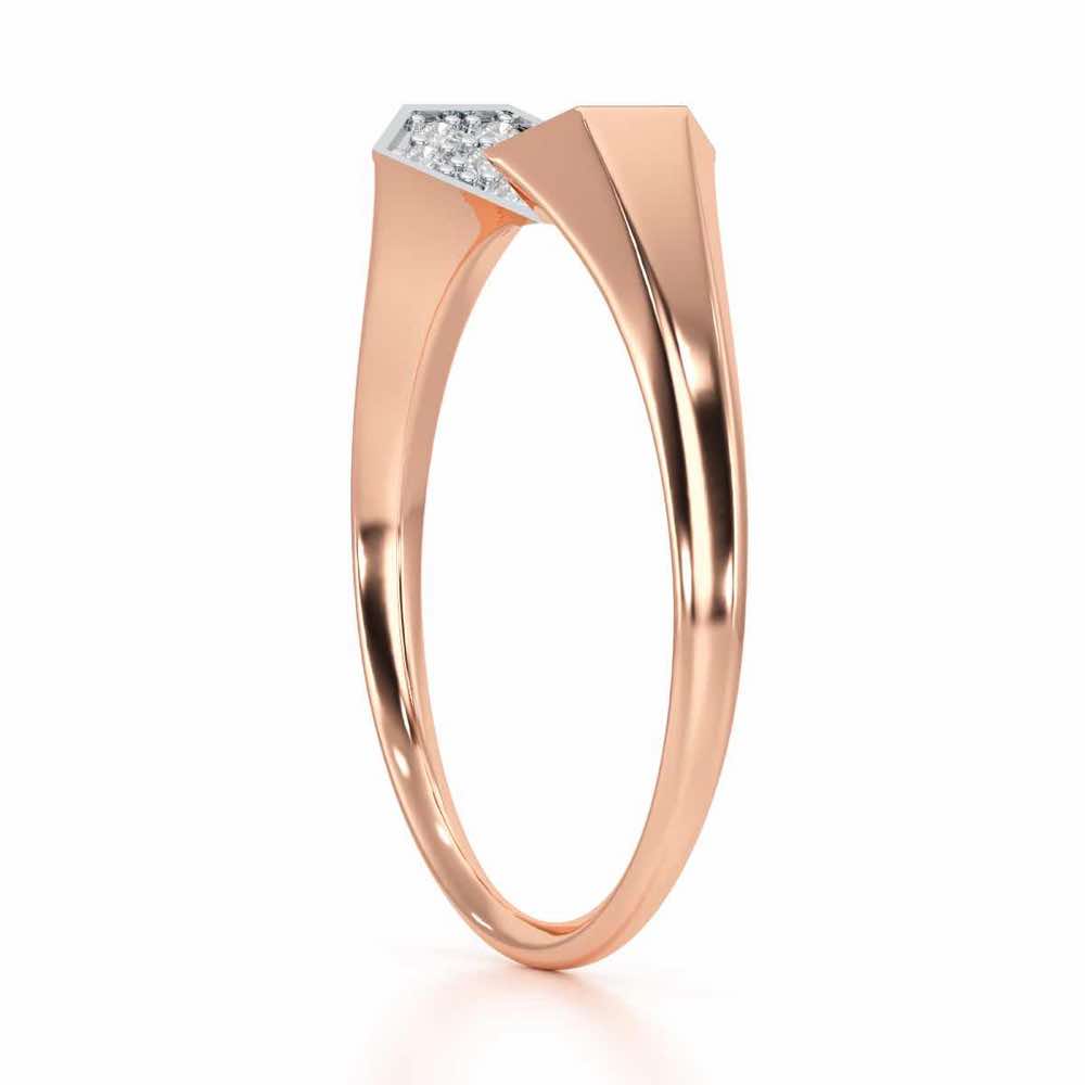 Beauty Serene Silver Ring - Rose Gold - Image 4