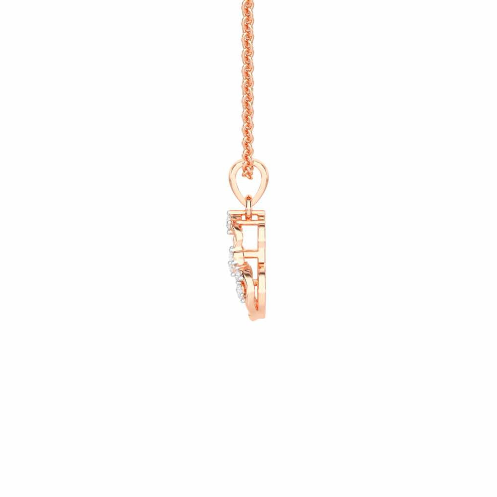 Whisper of Light Silver Pendant - Rose Gold - Image 4