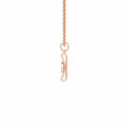 Warding Gaze Silver Pendant - Rose Gold - Image 4
