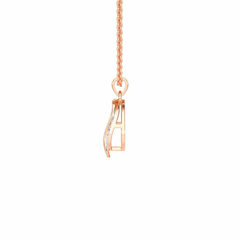Ethereal Shine Silver Pendant - Rose Gold - Image 4