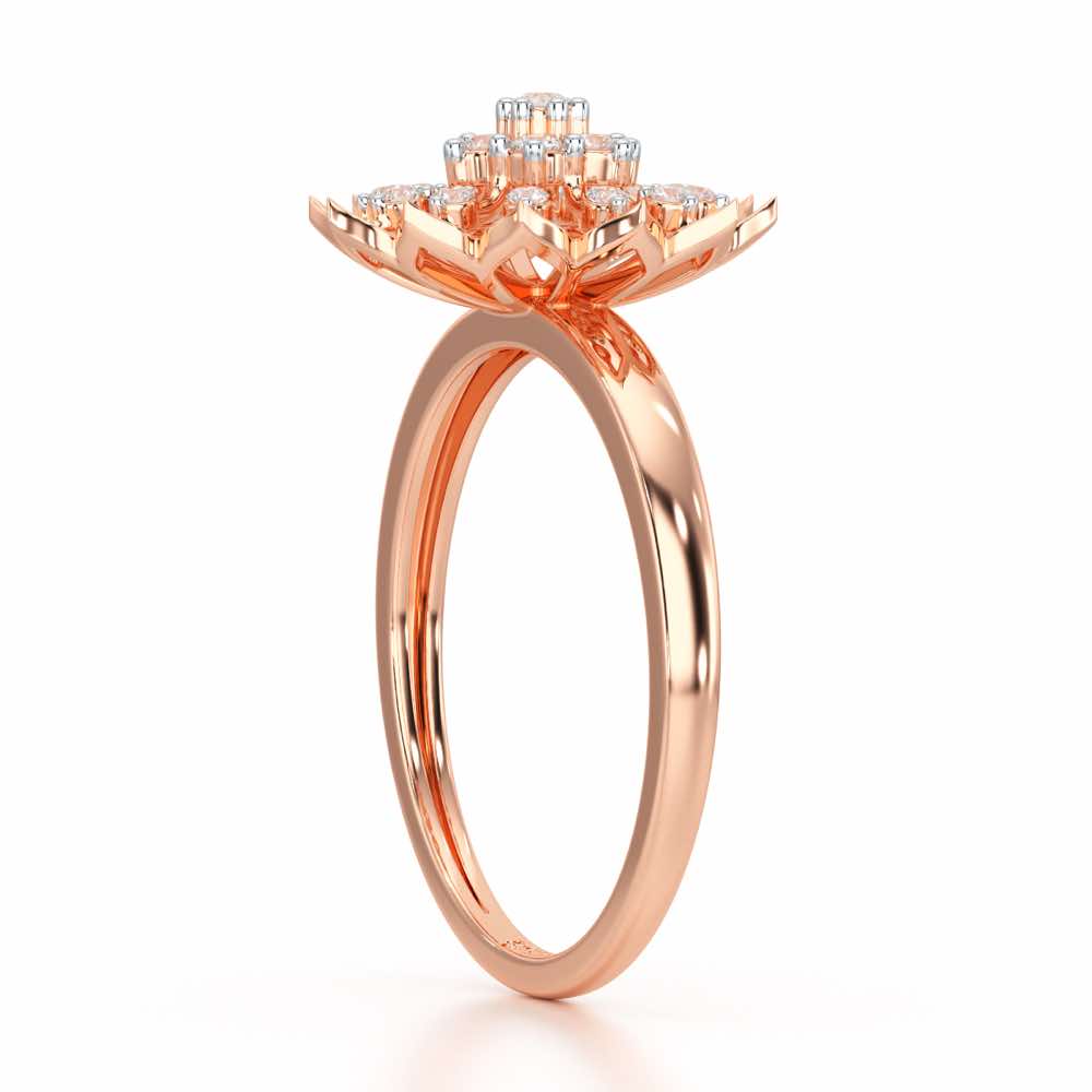 Earl Flora Silver Ring - Rose Gold - Image 4
