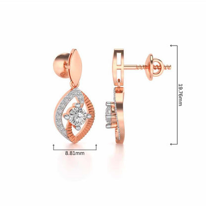 Sacred Earring Drops - Rose Gold - Image 4