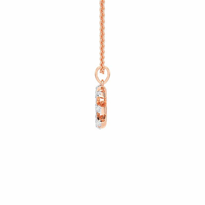 Enchanted Eye Silver Pendant - Rose Gold - Image 4