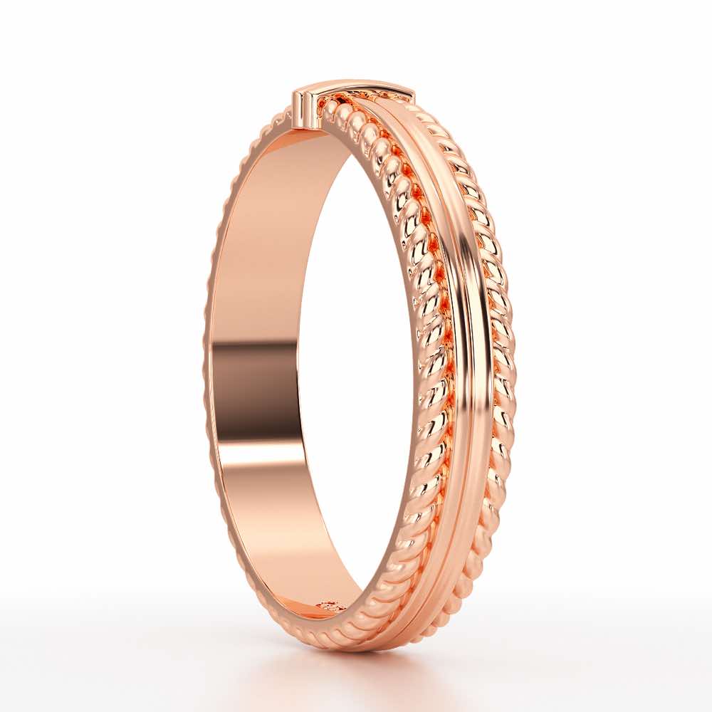 Zyna Silver Ring For Women - Rose Gold - Image 4