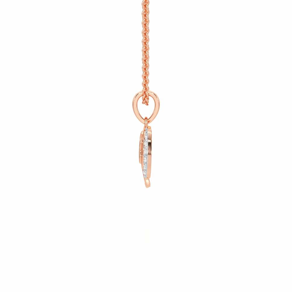 Onkar Grace Silver Pendant - Rose Gold - Image 4