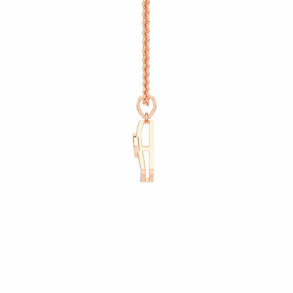 Guardian Gaze Silver Pendant - Rose Gold - Image 4