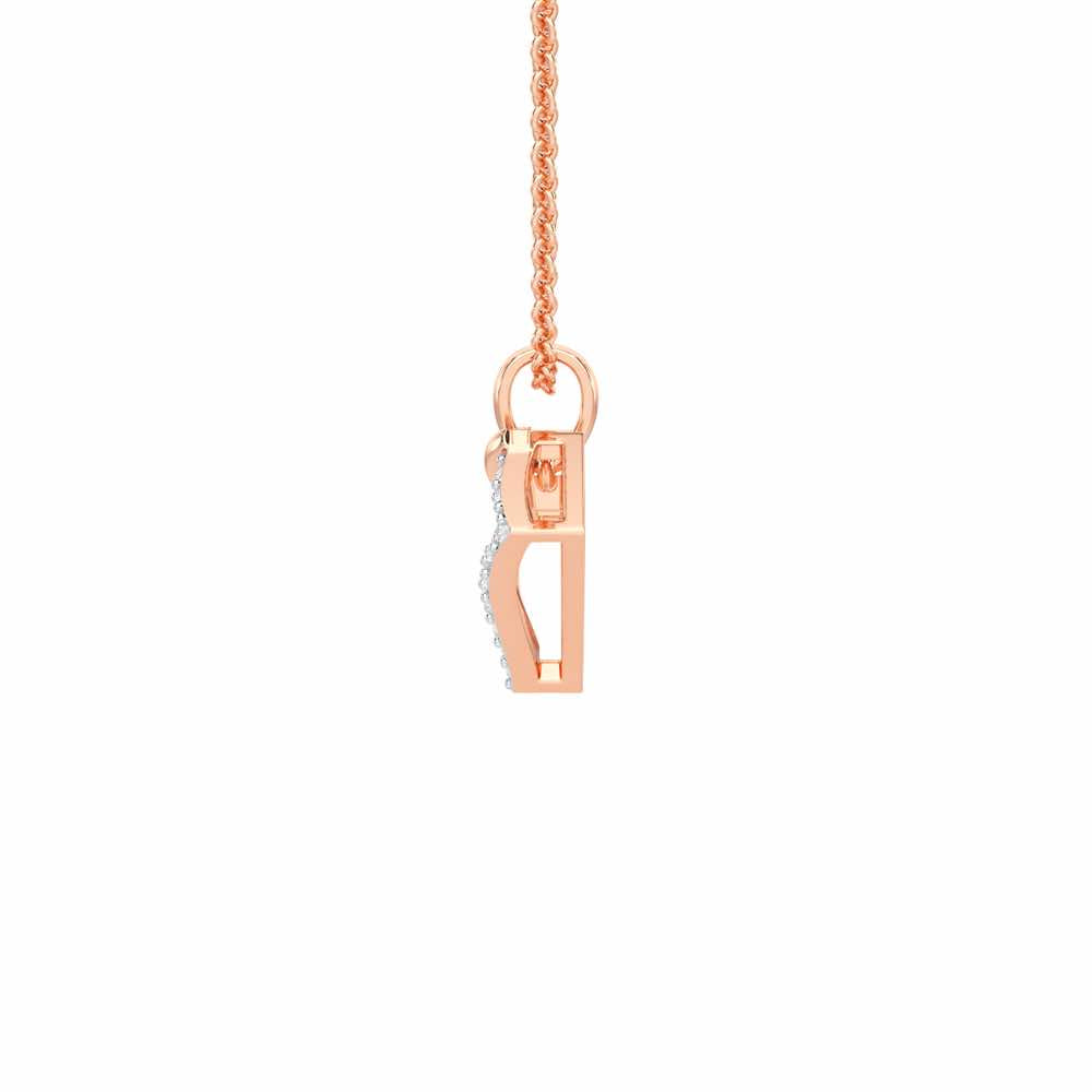Sparkle Dew Silver Pendant - Rose Gold - Image 4