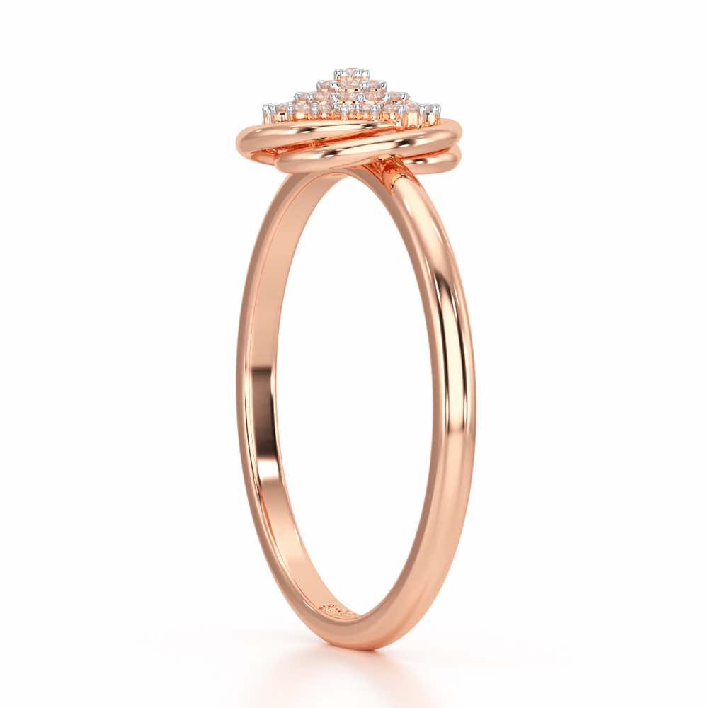 Aquila Silver Ring - Rose Gold - Image 4