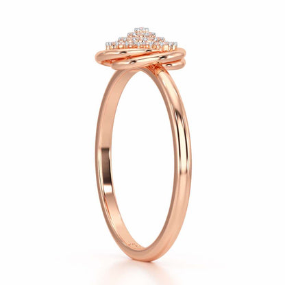 Aquila Silver Ring - Rose Gold - Image 4