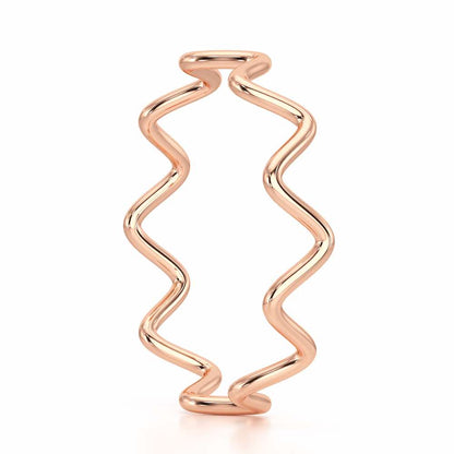 Golden Grace Women Silver Ring - Rose Gold - Image 4