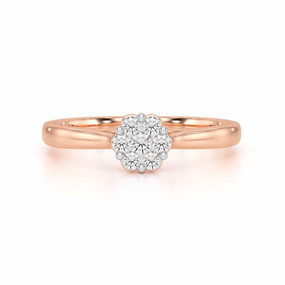 Elven Shimmer Silver Ring - Rose Gold - Image 5