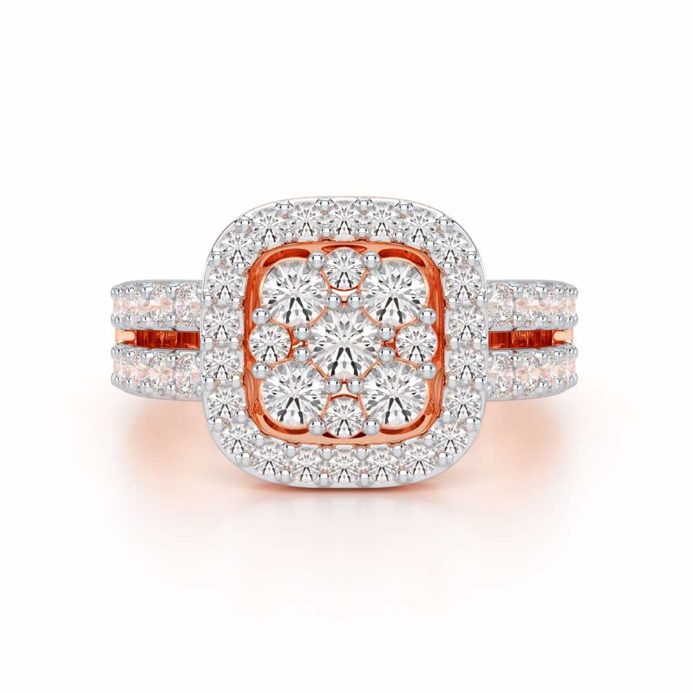 Divine Ilana Silver Ring - Rose Gold - Image 4
