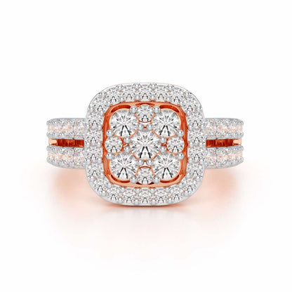 Divine Ilana Silver Ring - Rose Gold - Image 4