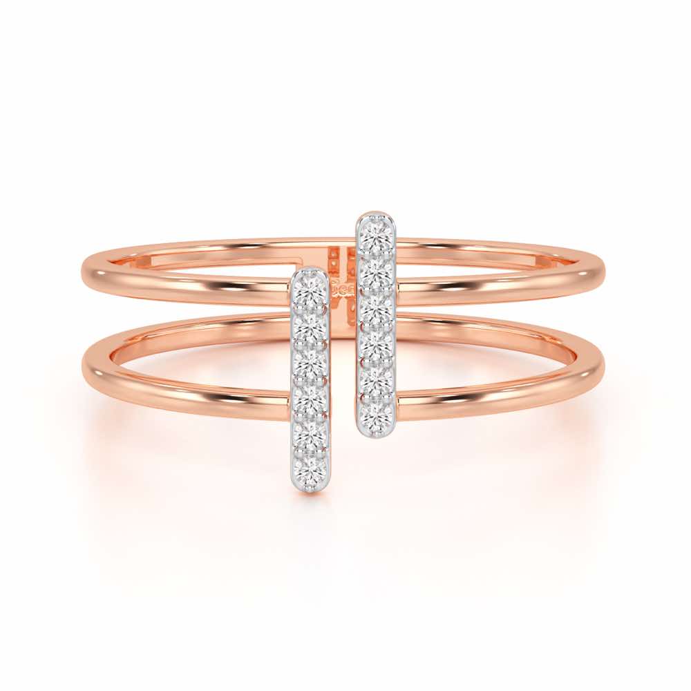 Just Meeting Silver Ring - Rose Gold - Image 5