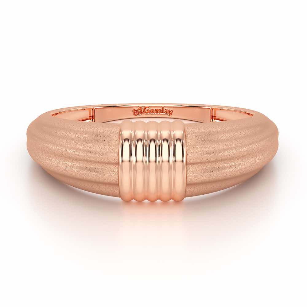 Jasmine Silver Ring - Rose Gold - Image 5