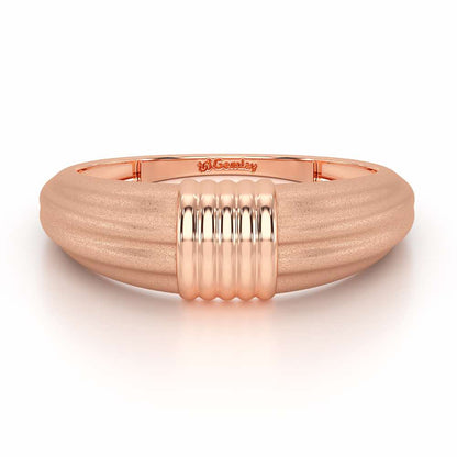 Jasmine Silver Ring - Rose Gold - Image 5