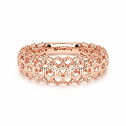 Mila Silver Ring - Rose Gold - Image 5