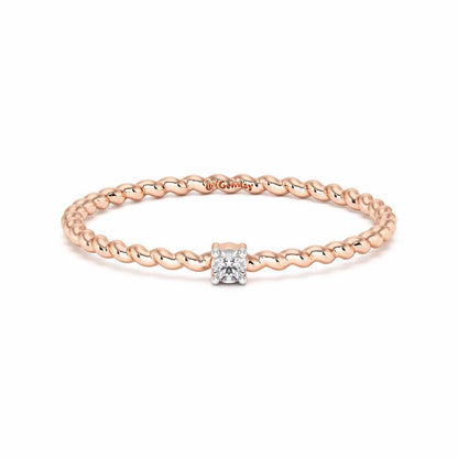 Glow Muse Women Silver Ring - Rose Gold - Image 5