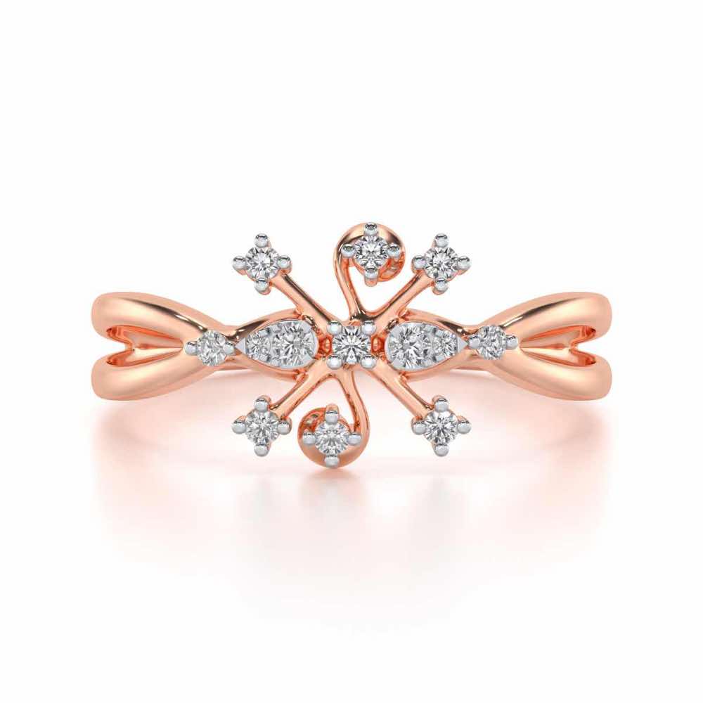 Bliss Silver Ring - Rose Gold - Image 5