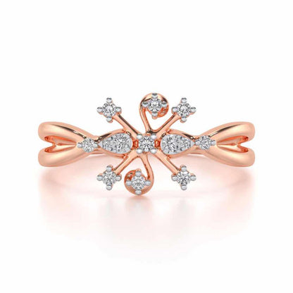 Bliss Silver Ring - Rose Gold - Image 5