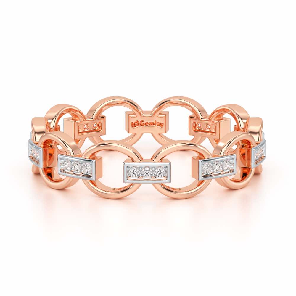 Bound Glow Silver Ring - Rose Gold - Image 5