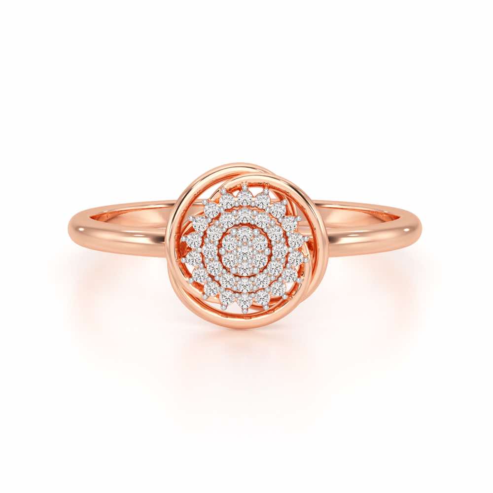 Aquila Silver Ring - Rose Gold - Image 5