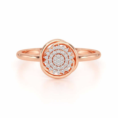 Aquila Silver Ring - Rose Gold - Image 5