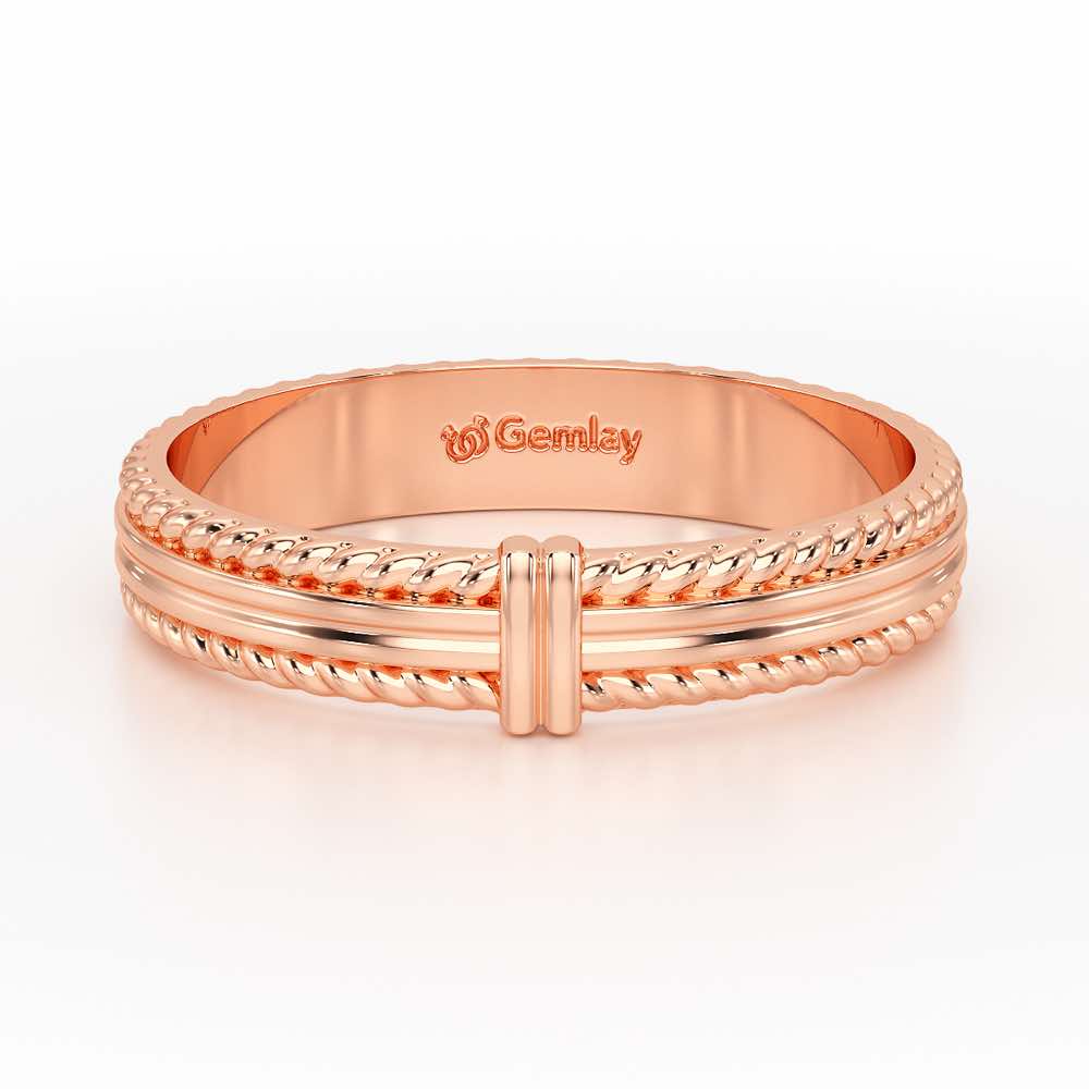Zyna Silver Ring For Women - Rose Gold - Image 5