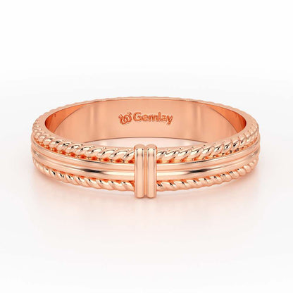 Zyna Silver Ring For Women - Rose Gold - Image 5