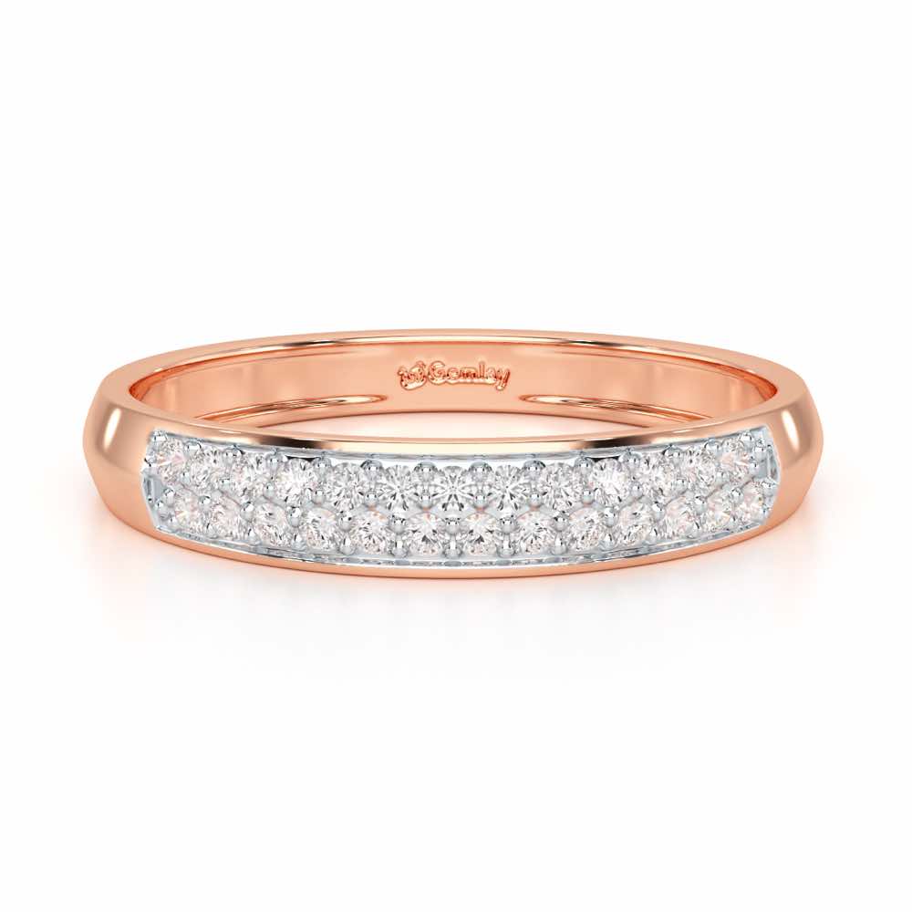 Genesis Elegance Silver Ring - Rose Gold - Image 5