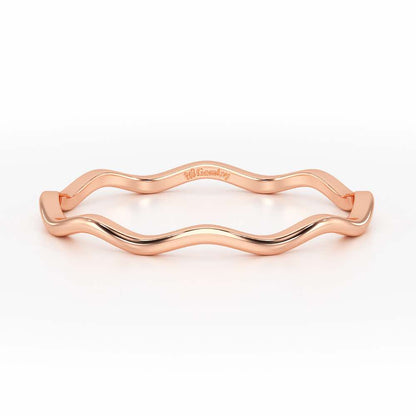 Helix Sheen Silver Ring - Rose Gold - Image 5