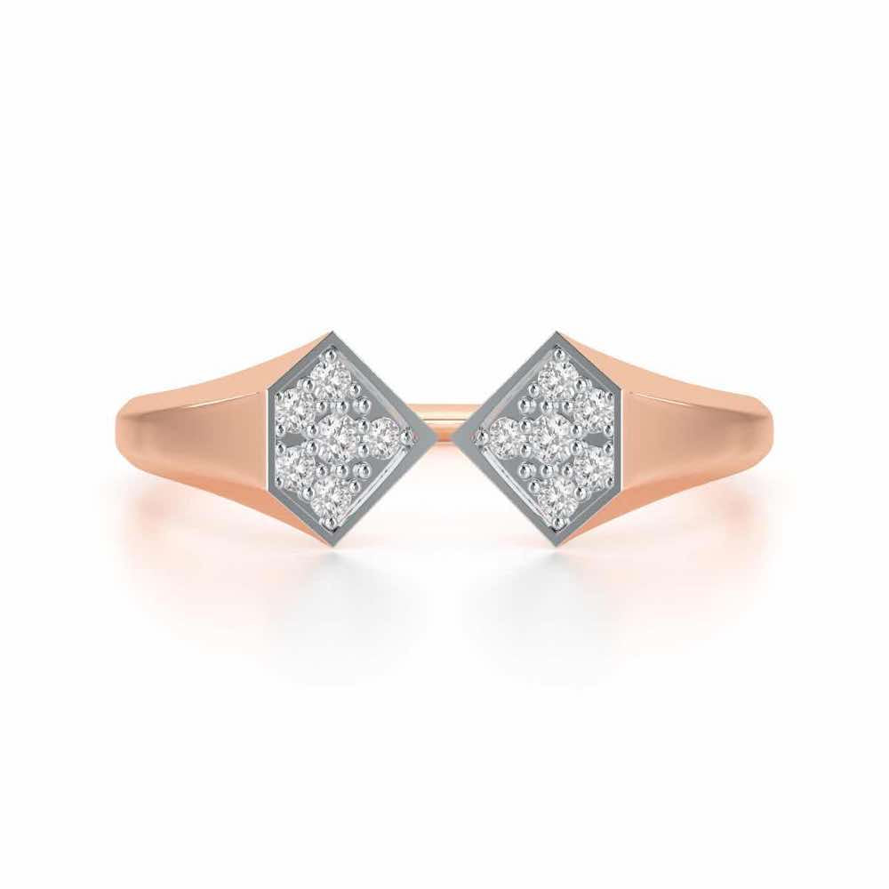 Beauty Serene Silver Ring - Rose Gold - Image 5