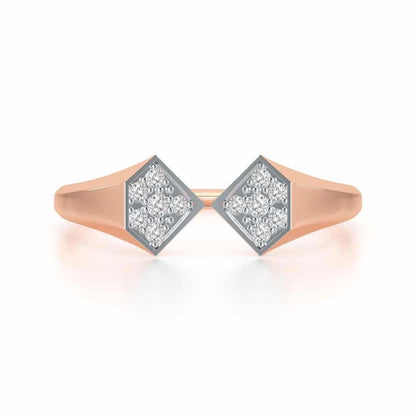 Beauty Serene Silver Ring - Rose Gold - Image 5