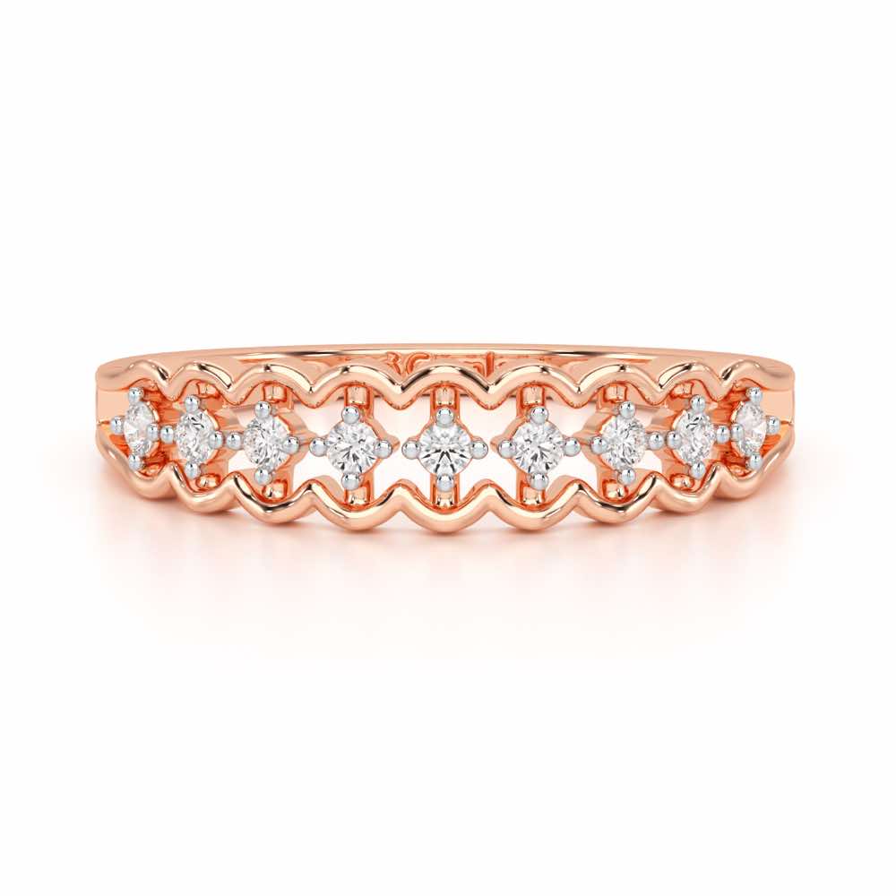 Unbounded Silver Ring - Rose Gold - Image 5