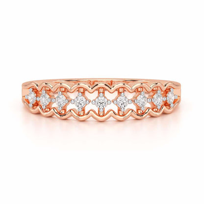 Unbounded Silver Ring - Rose Gold - Image 5
