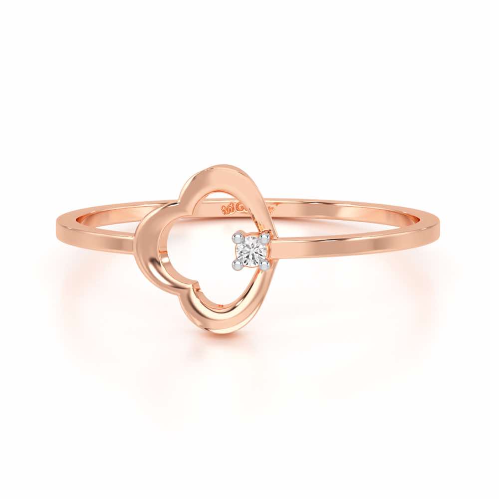Clouding Silver Ring - Rose Gold - Image 5