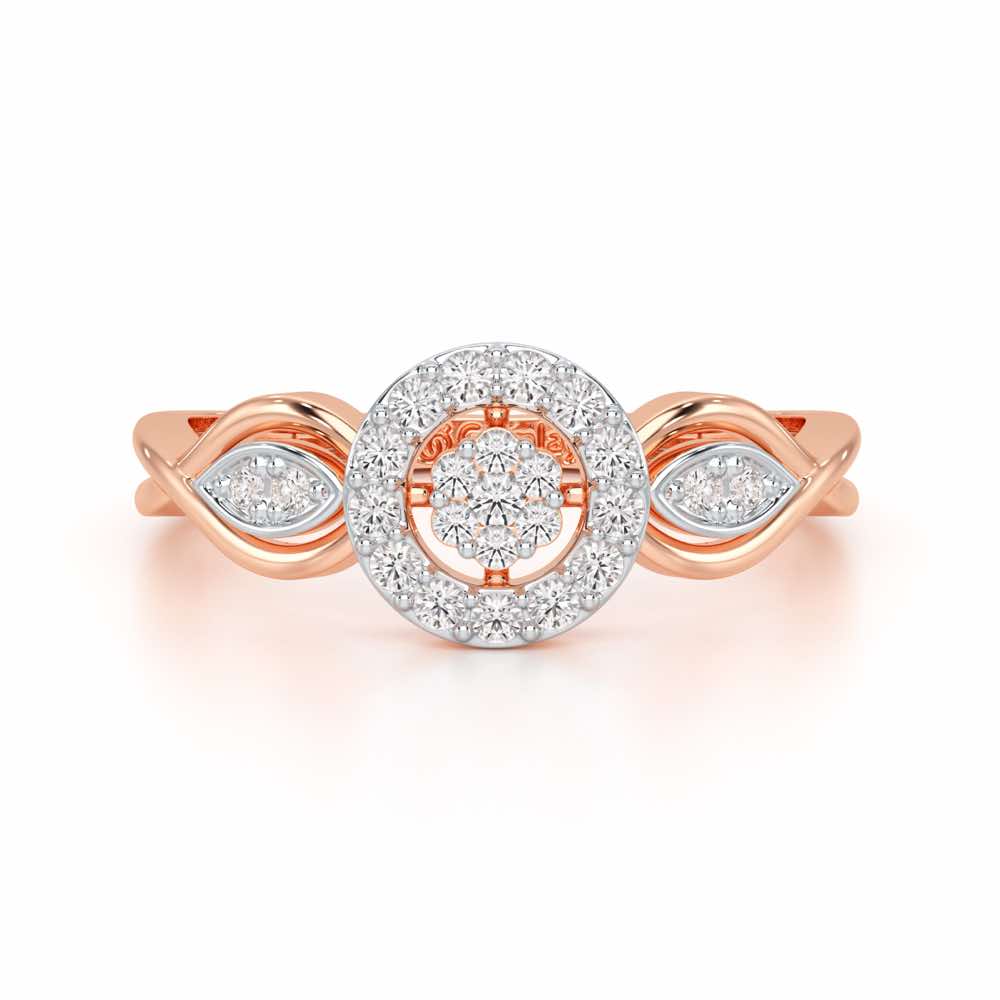 Luminis Attraction Silver Ring - Rose Gold - Image 5