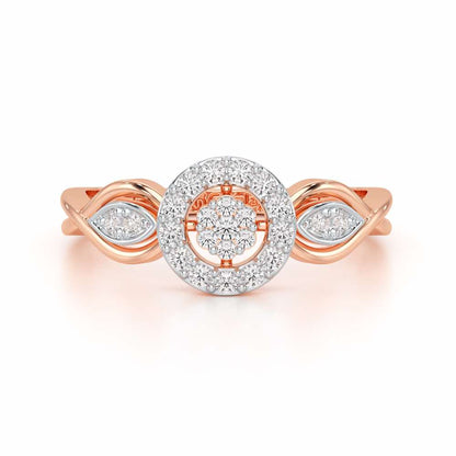 Luminis Attraction Silver Ring - Rose Gold - Image 5