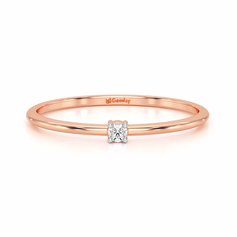 Divine Touch Silver Ring - Rose Gold - Image 5