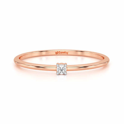 Divine Touch Silver Ring - Rose Gold - Image 5