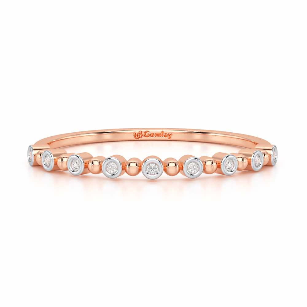 Cute Sheen Silver Ring - Rose Gold - Image 5