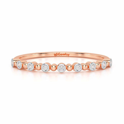 Cute Sheen Silver Ring - Rose Gold - Image 5