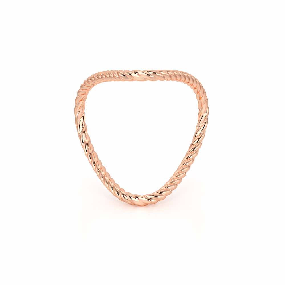 Esme Armlet Silver Ring - Rose Gold - Image 5