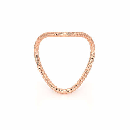 Esme Armlet Silver Ring - Rose Gold - Image 5