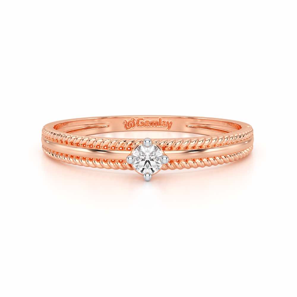 Grace Queen Silver Ring - Rose Gold - Image 5