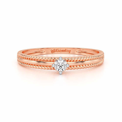 Grace Queen Silver Ring - Rose Gold - Image 5