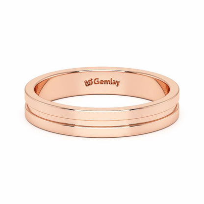 Amethyst Silver Ring - Rose Gold - Image 5
